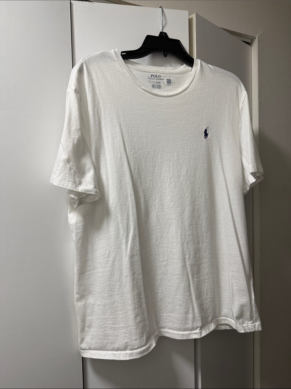 Polo by Ralph Lauren White Crewneck T-Shirt with Navy Pony